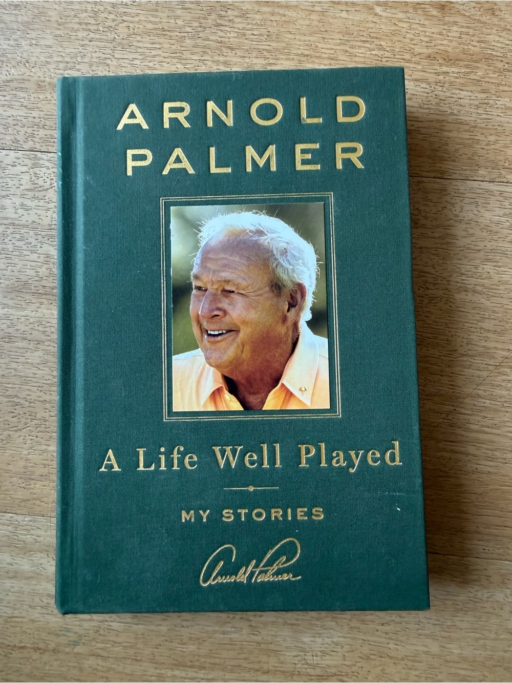 📚3 for $12📚 Arnold Palmer “A Life Well Played” Hardcover - Green & Gold